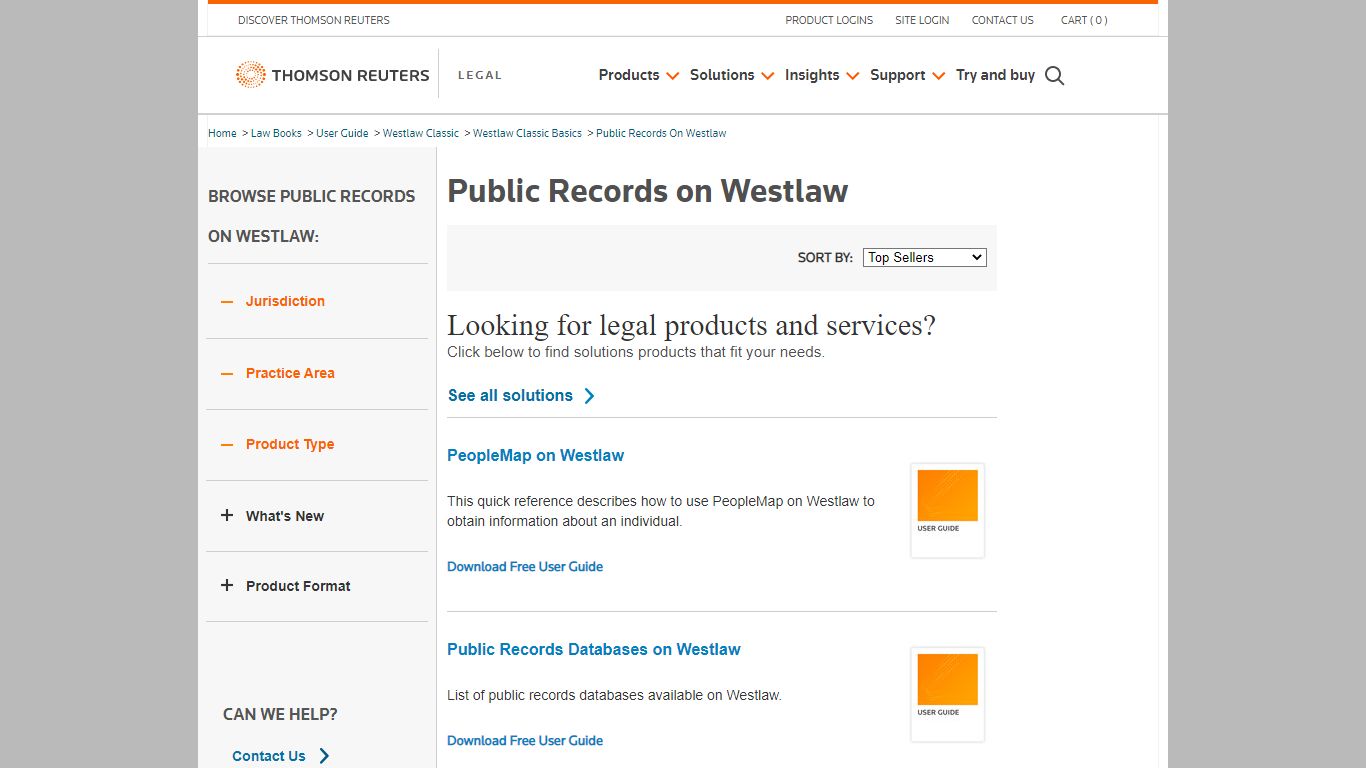 Public Records on Westlaw | Legal Solutions - Thomson Reuters